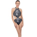 Lion King Of The Jungle Nature Halter Side Cut Swimsuit