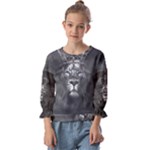 Lion King Of The Jungle Nature Kids  Cuff Sleeve Top