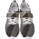 Mountain Wolf Tree Nature Moon Men s Velcro Strap Shoes