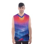 Valley Night Mountains Men s Basketball Tank Top