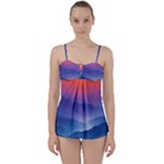 Valley Night Mountains Babydoll Tankini Set