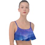 Valley Night Mountains Frill Bikini Top