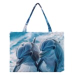 Dolphin Swimming Sea Ocean Medium Tote Bag