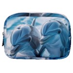 Dolphin Swimming Sea Ocean Make Up Pouch (Small)