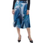 Dolphin Swimming Sea Ocean Classic Velour Midi Skirt 