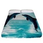 Dolphin Sea Ocean Fitted Sheet (Queen Size)