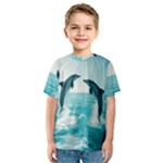 Dolphin Sea Ocean Kids  Sport Mesh T-Shirt