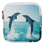 Dolphin Sea Ocean Mini Square Pouch