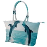 Dolphin Sea Ocean Canvas Shoulder Bag