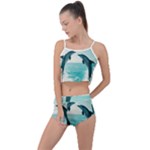 Dolphin Sea Ocean Summer Cropped Co-Ord Set