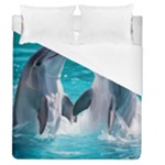 Dolphins Sea Ocean Duvet Cover (Queen Size)