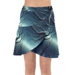 Moon Moonlit Forest Fantasy Midnight Wrap Front Skirt
