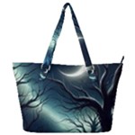 Moon Moonlit Forest Fantasy Midnight Full Print Shoulder Bag