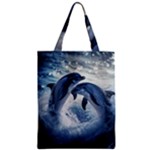 Dolphins Sea Ocean Water Zipper Classic Tote Bag