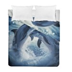 Dolphins Sea Ocean Water Duvet Cover Double Side (Full/ Double Size)