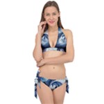 Dolphins Sea Ocean Water Tie It Up Bikini Set