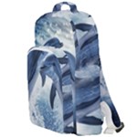 Dolphins Sea Ocean Water Double Compartment Backpack