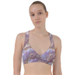 Silk Waves Abstract Sweetheart Sports Bra