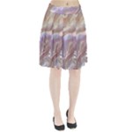 Silk Waves Abstract Pleated Skirt