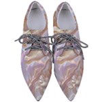 Silk Waves Abstract Pointed Oxford Shoes