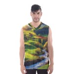 Countryside Landscape Nature Men s Basketball Tank Top