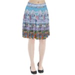 Art Psychedelic Mountain Pleated Skirt