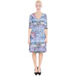 Art Psychedelic Mountain Wrap Up Cocktail Dress
