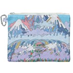 Art Psychedelic Mountain Canvas Cosmetic Bag (XXL)