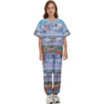 Art Psychedelic Mountain Kids  T-Shirt and Pants Sports Set