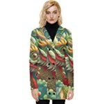 Chinese New Year – Year of the Dragon Button Up Hooded Coat 
