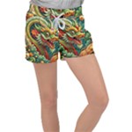 Chinese New Year – Year of the Dragon Women s Velour Lounge Shorts