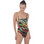 Chinese New Year – Year of the Dragon Tie Strap One Piece Swimsuit