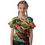 Chinese New Year – Year of the Dragon Kids  Cut Out Flutter Sleeves