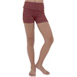 Hexagon Motif Geometric Tribal Style Pattern Kids  Lightweight Velour Yoga Shorts