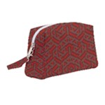 Hexagon Motif Geometric Tribal Style Pattern Wristlet Pouch Bag (Medium)
