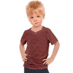 Hexagon Motif Geometric Tribal Style Pattern Kids  Sports T-Shirt