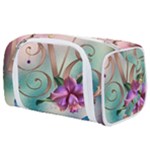 Love Amour Butterfly Colors Flowers Text Toiletries Pouch