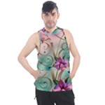 Love Amour Butterfly Colors Flowers Text Men s Sleeveless Hoodie
