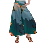 Roe Deer Animal Boho Bohemian Nature Women s Satin Palazzo Pants