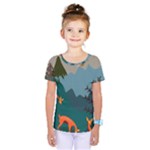 Roe Deer Animal Boho Bohemian Nature Kids  One Piece T-Shirt