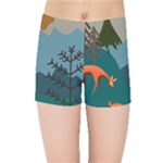 Roe Deer Animal Boho Bohemian Nature Kids  Sports Shorts