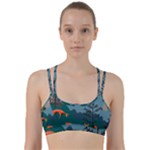 Roe Deer Animal Boho Bohemian Nature Line Them Up Sports Bra