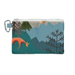 Roe Deer Animal Boho Bohemian Nature Canvas Cosmetic Bag (Medium)