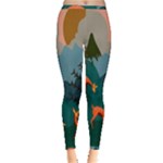 Roe Deer Animal Boho Bohemian Nature Inside Out Leggings