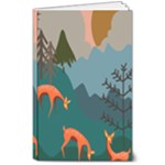 Roe Deer Animal Boho Bohemian Nature 8  x 10  Softcover Notebook