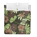 Flowers Leaves Plant Botanical Boho Bohemian Minimalist Nature Duvet Cover Double Side (Full/ Double Size)