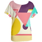 Bicycle, Geometric Figures, Art, Women s Oversized T-Shirt