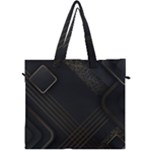 Black Background With Gold Lines Canvas Travel Bag
