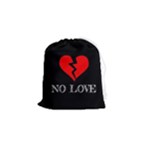 No Love, Broken, Emotional, Heart, Hope Drawstring Pouch (Small)