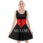 No Love, Broken, Emotional, Heart, Hope Reversible Velvet Sleeveless Dress